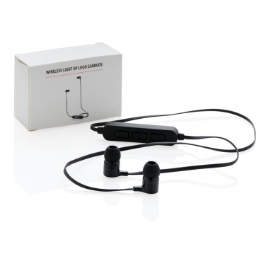 Logo trade promotional products image of: Light up logo wireless earbuds