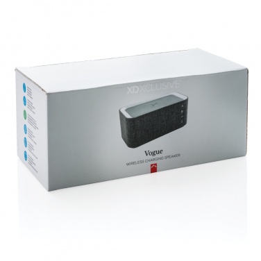 Logotrade promotional item image of: Vogue wireless charging speaker