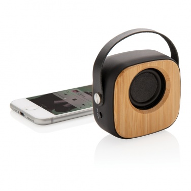 Logotrade promotional items photo of: Bamboo 3W Wireless Fashion Speaker