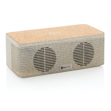 Logo trade promotional merchandise photo of: Wheatstraw wireless charging speaker