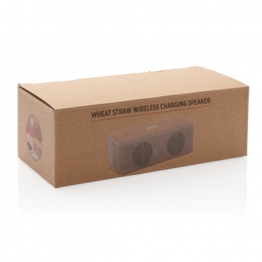 Logotrade promotional gift image of: Wheatstraw wireless charging speaker