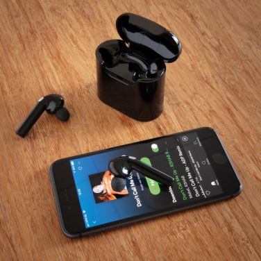 Logo trade promotional items picture of: Liberty wireless earbuds in charging case