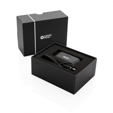 Logo trade advertising products picture of: Swiss peak TWS earbuds