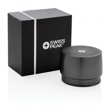 Logo trade corporate gifts image of: Swiss peak 5W wireless bass speaker
