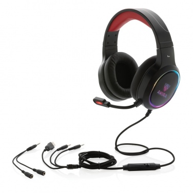 Logo trade promotional items image of: RGB gaming headset