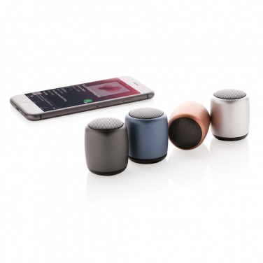 Logotrade corporate gift image of: Mini aluminium wireless speaker