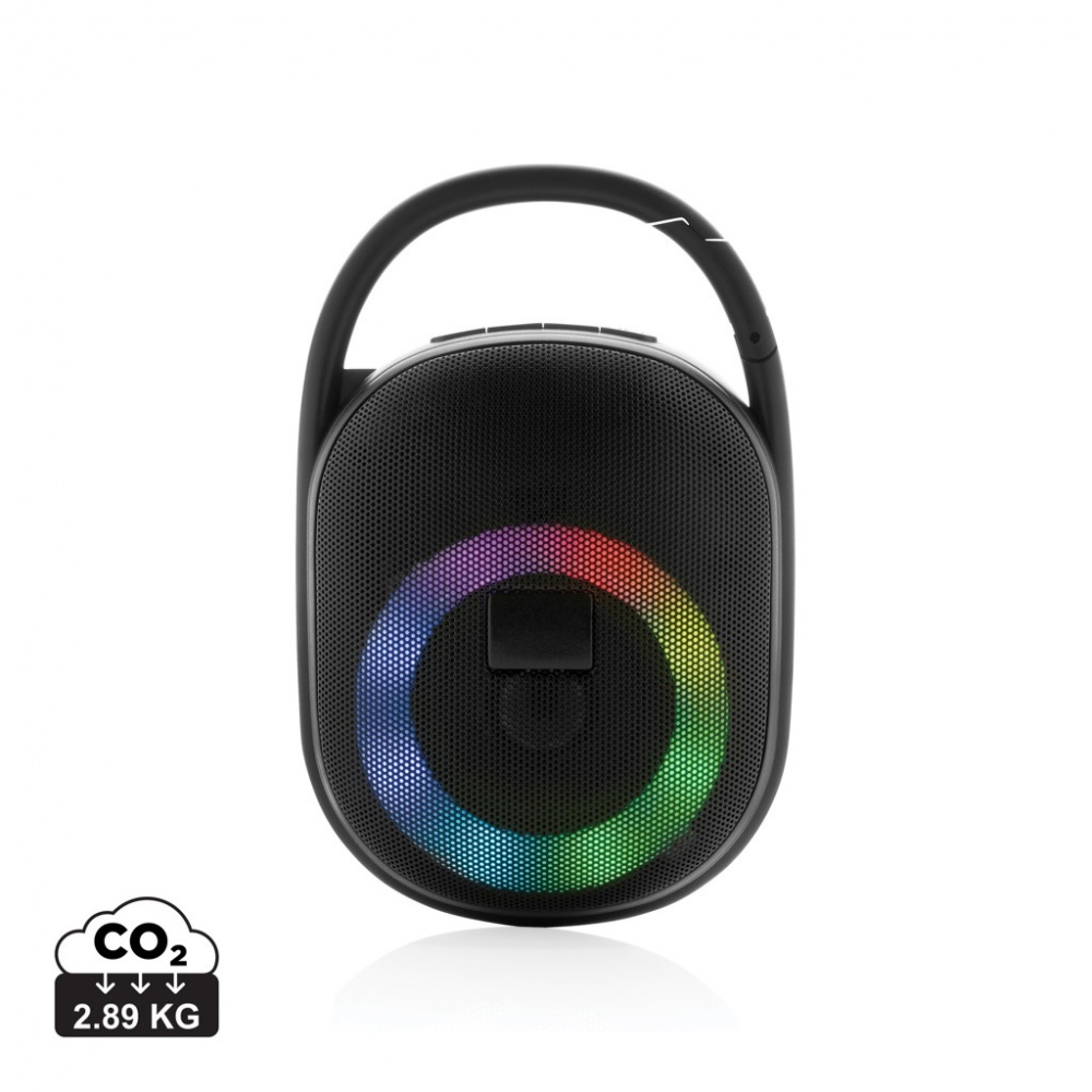 Logotrade promotional item image of: RCS recycled plastic Lightboom 5W Clip speaker