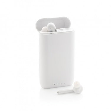 Logotrade promotional giveaway image of: Liberty TWS earbuds with 5.000 mAh powerbank