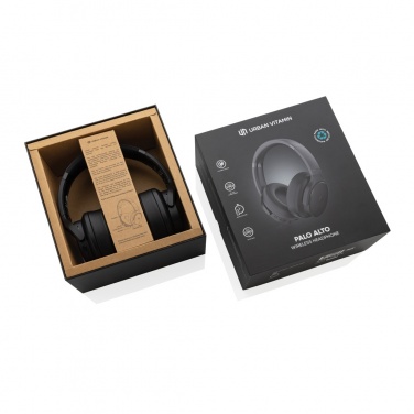 Logo trade promotional gifts image of: Urban Vitamin Palo Alto RCS rplastic headphone