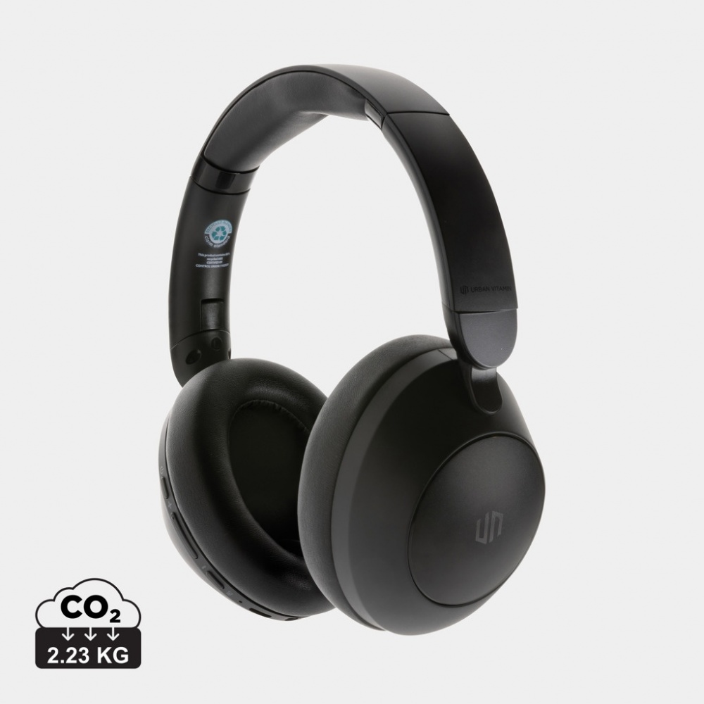 Logo trade corporate gift photo of: Urban Vitamin Cupertino RCS rplastic ANC headphone
