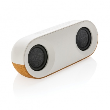 Logotrade promotional item image of: Oregon RCS recycled plastic and cork 10W speaker