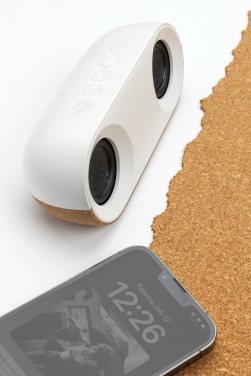 Logotrade promotional gift picture of: Oregon RCS recycled plastic and cork 10W speaker