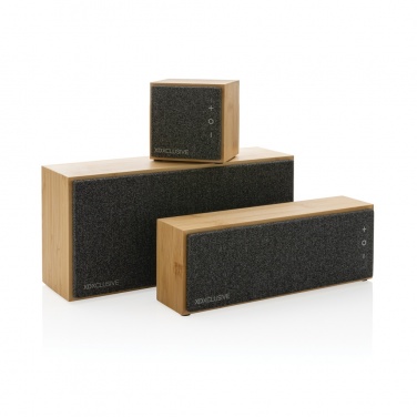 Logo trade promotional merchandise photo of: Wynn 5W bamboo wireless speaker