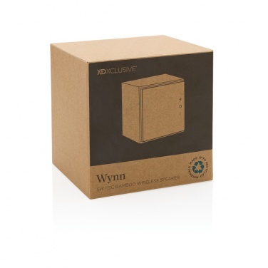 Logo trade promotional gifts image of: Wynn 5W bamboo wireless speaker