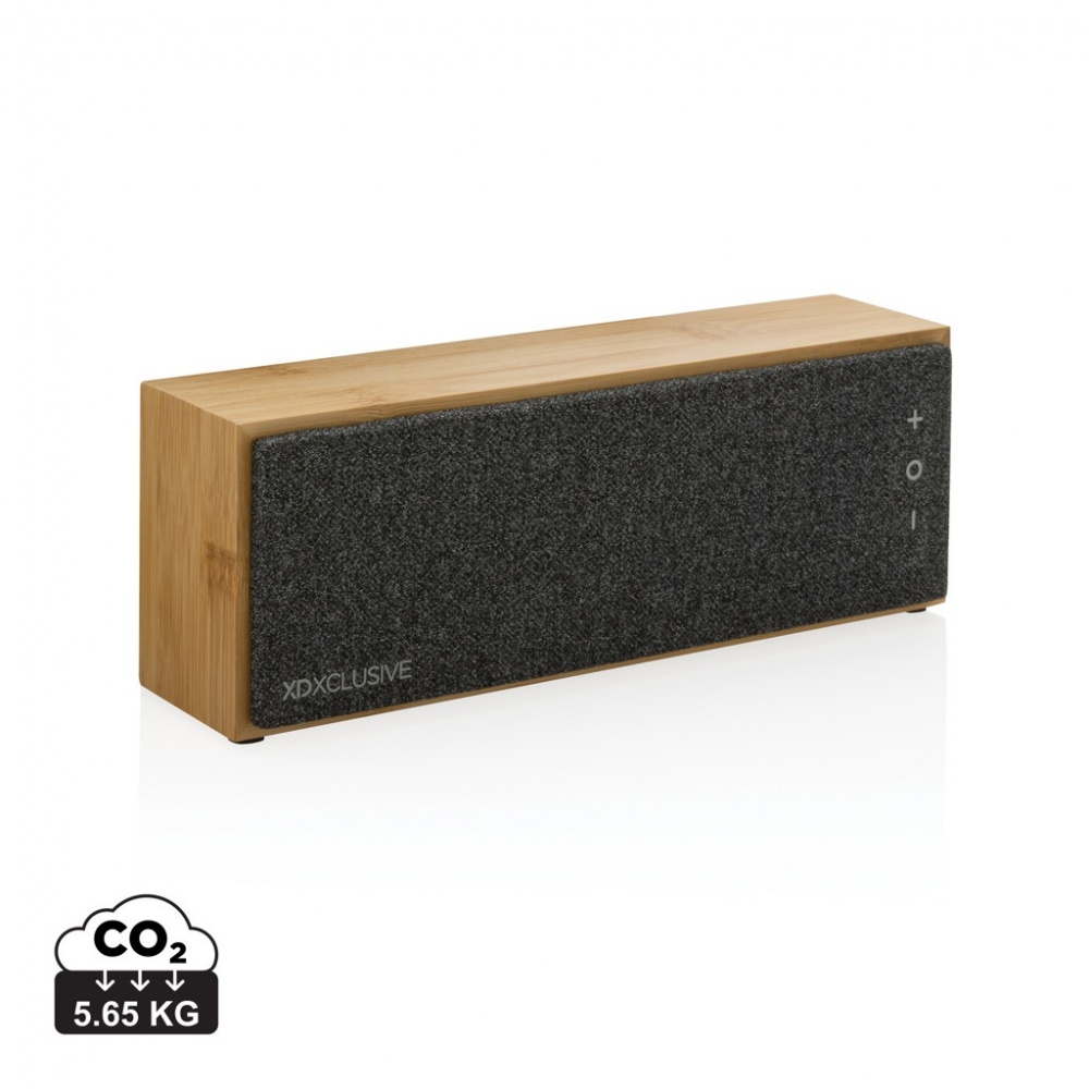 Logo trade corporate gift photo of: Wynn 10W bamboo wireless speaker