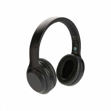 Logo trade promotional gifts picture of: RCS standard recycled plastic headphone
