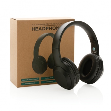 Logotrade promotional gift image of: RCS standard recycled plastic headphone