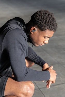 Logo trade promotional giveaways image of: Urban Vitamin Pacifica RCS rplastic earbuds