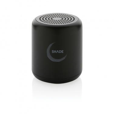 Logo trade promotional item photo of: RCS certified recycled plastic 5W Wireless speaker