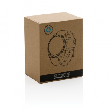 Logo trade promotional giveaways picture of: RCS recycled TPU Fit Watch round