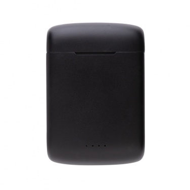Logotrade promotional merchandise picture of: Skywave RCS recycled plastic solar earbuds