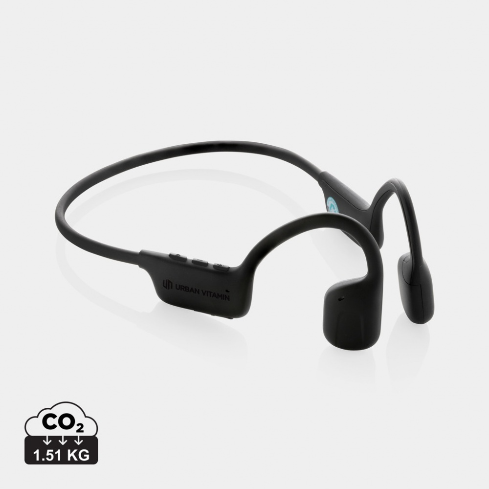 Logo trade corporate gifts image of: Urban Vitamin Glendale RCS rplastic air conductive headphone