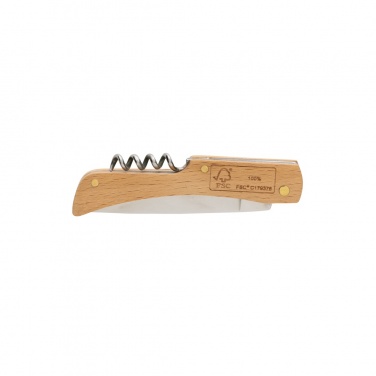 Logotrade corporate gift image of: Wooden knife with bottle opener