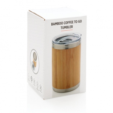 Logotrade promotional merchandise image of: Bamboo coffee to go tumbler