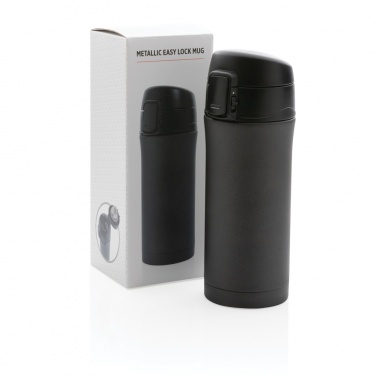 Logotrade business gifts photo of: Metallic easy lock vacuum mug