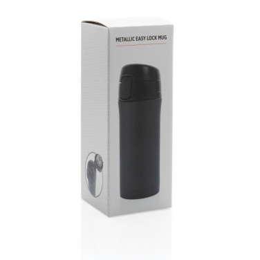 Logotrade promotional item picture of: Metallic easy lock vacuum mug