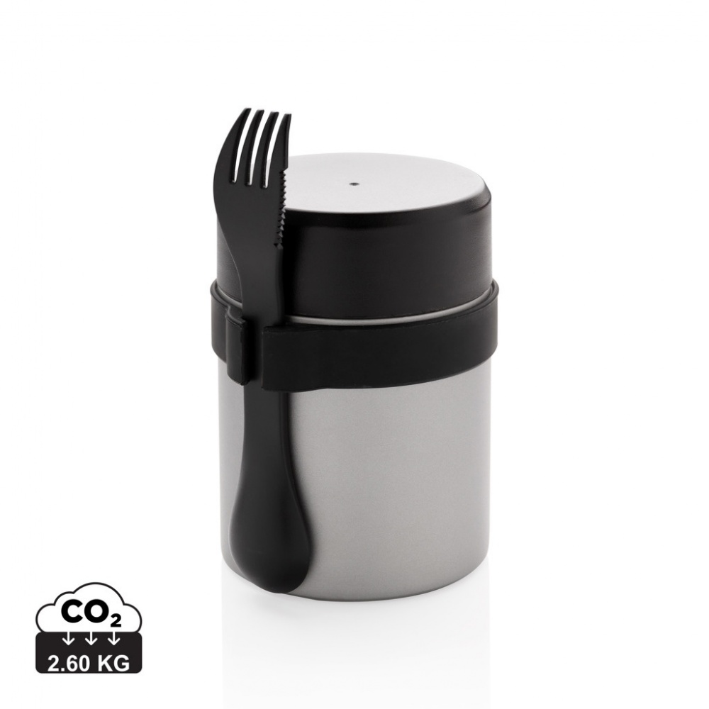 Logo trade promotional giveaway photo of: Bogota food flask with ceramic coating