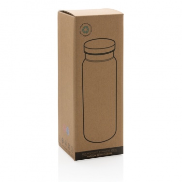 Logo trade corporate gifts image of: RCS Recycled stainless steel vacuum bottle 600ML