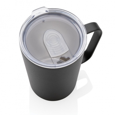 Logo trade corporate gifts picture of: RCS Recycled stainless steel modern vacuum mug with lid
