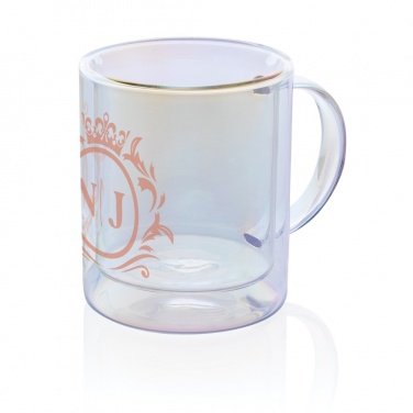 Logotrade promotional giveaways photo of: Deluxe double wall electroplated glass mug