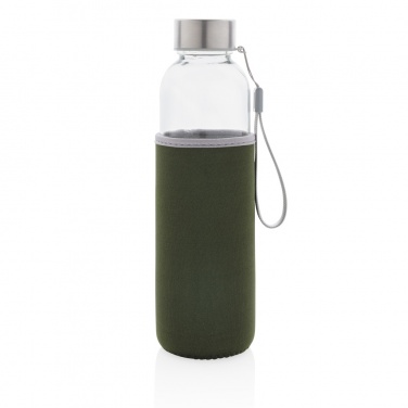 Logotrade advertising product picture of: Glass bottle with neoprene sleeve