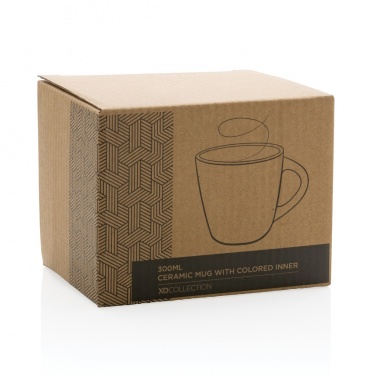 Logo trade promotional products picture of: Ceramic mug with coloured inner 300ml