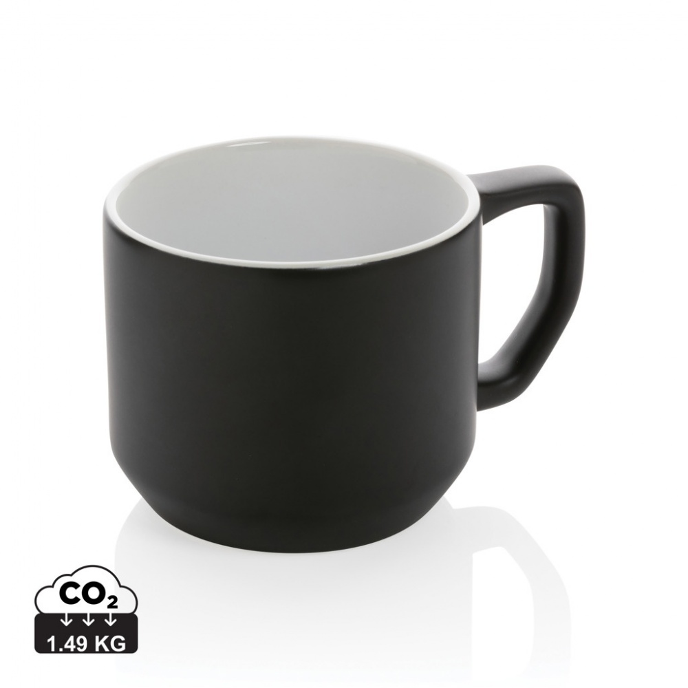 Logotrade promotional item image of: Ceramic modern mug 350ml