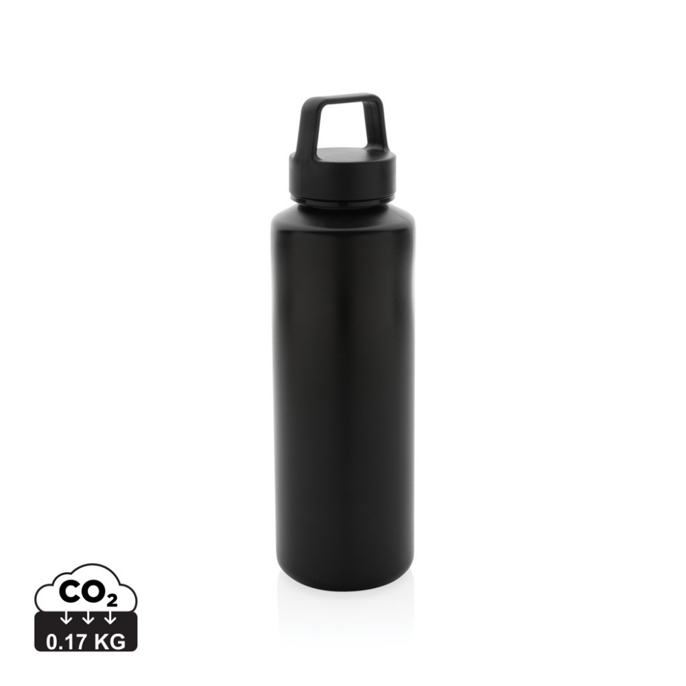 Logo trade promotional merchandise image of: RCS certified recycled PP water bottle with handle