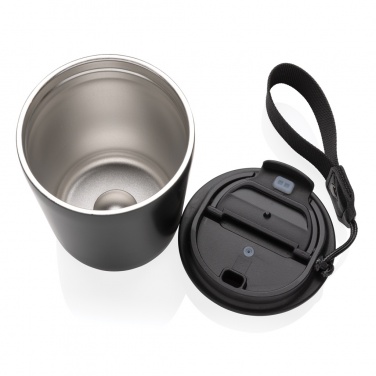 Logo trade promotional gift photo of: Cuppa RCS re-steel vacuum tumbler with lanyard