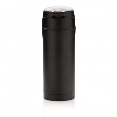 Logo trade promotional merchandise image of: RCS Recycled stainless steel easy lock vacuum mug