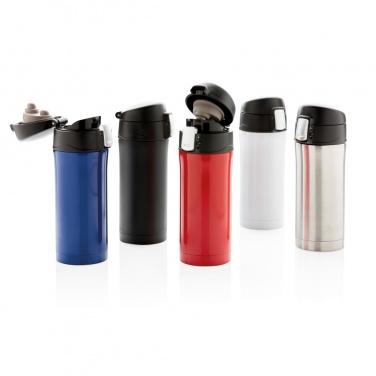 Logotrade advertising products photo of: RCS Recycled stainless steel easy lock vacuum mug