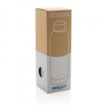 Logotrade promotional giveaway picture of: RCS Recycled stainless steel Impact vacuum bottle