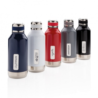 Logo trade promotional gifts picture of: Leak proof vacuum bottle with logo plate