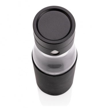 Logo trade business gift photo of: Ukiyo glass hydration tracking bottle with sleeve