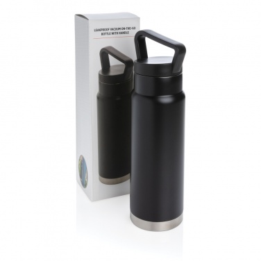 Logo trade promotional giveaways picture of: Leakproof vacuum on-the-go bottle with handle