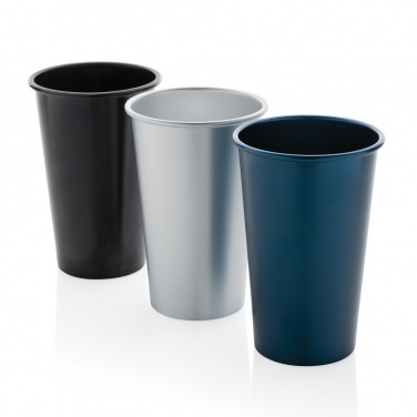 Logo trade promotional gift photo of: Alo RCS recycled aluminium lightweight cup 450ml