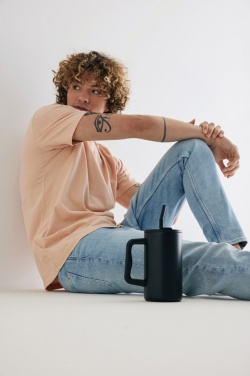 Logo trade promotional gifts picture of: Cube RCS certified recycled steel mug 800ml