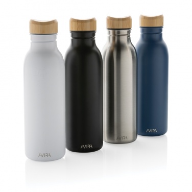 Logotrade advertising product picture of: Avira Alcor RCS Re-steel single wall water bottle 600 ML