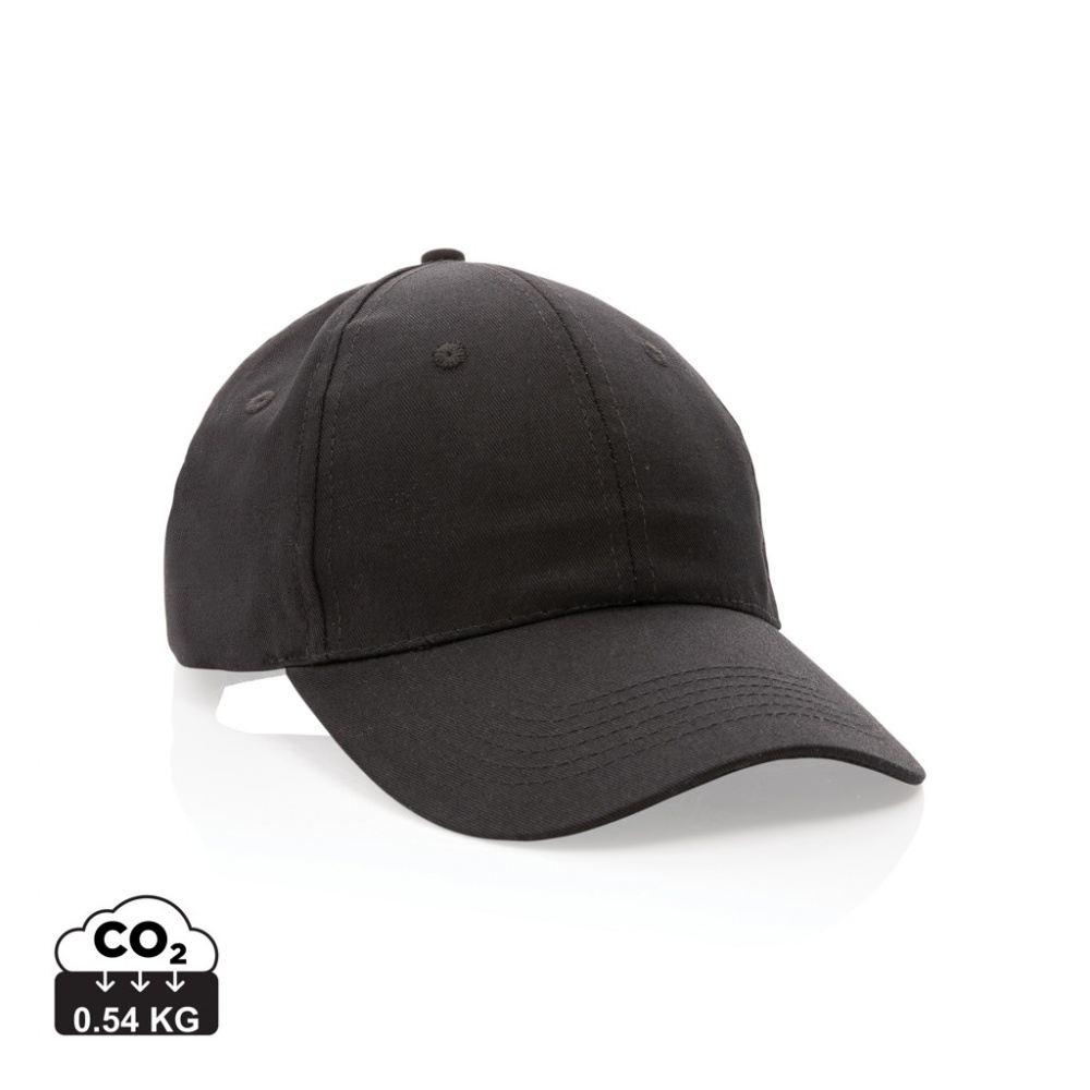 Logotrade corporate gift image of: Impact 6 panel 190gr Recycled cotton cap with AWARE™ tracer