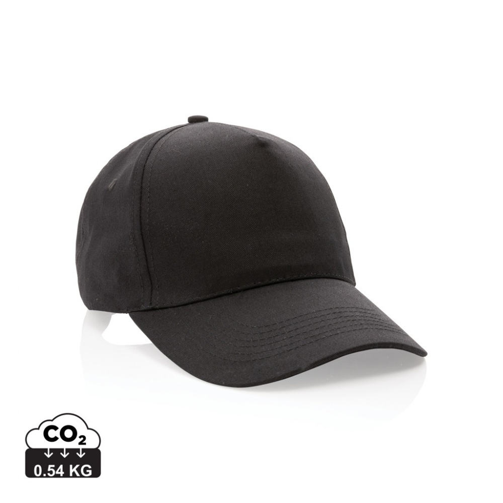 Logo trade promotional merchandise photo of: Impact 5 panel 190gr Recycled cotton cap with AWARE™ tracer